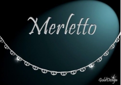 Merletto - náramek rhodium